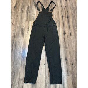 Roamers 28 Faded Black Denim Overalls Hemp Organic Cotton Adjustable Straps Pock